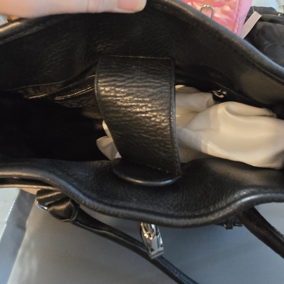 Michael Kors Hamilton medium Suede Colorblock Satchel - Picture 7 of 9